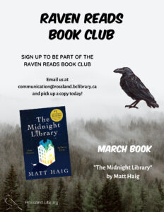 Raven Reads Book Club Rossland Public Library